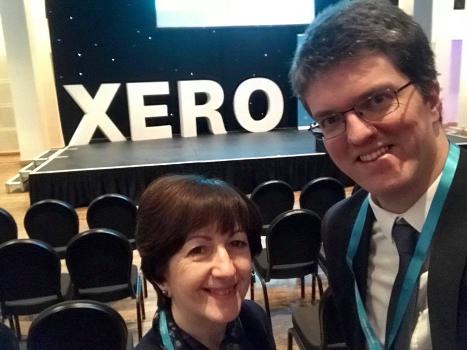 Julie and David at Xero Roadshow in Leeds