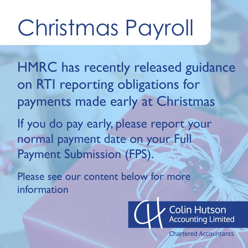 Christmas Payroll early payments- Please see our content below for more information